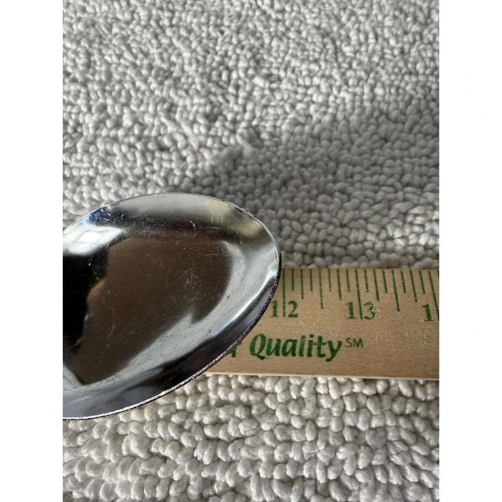 Vintage‎ Ekco Chromium Plated Serving Spoon Black Handle Made in USA 12.25 Inch